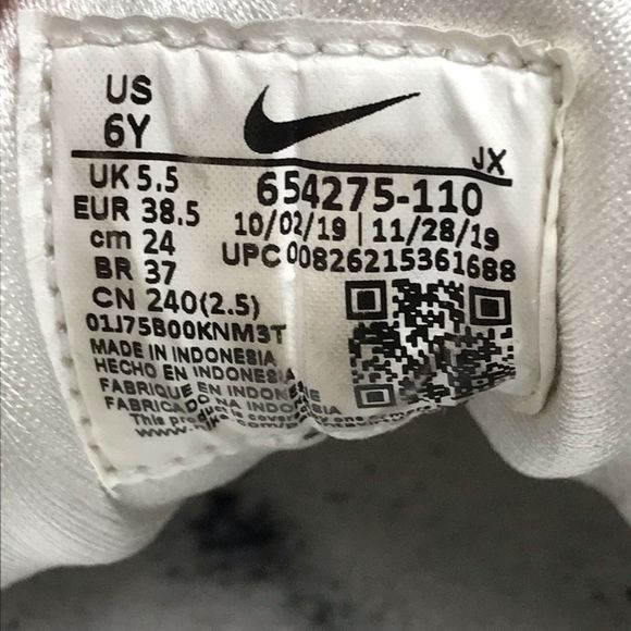 Nike Huarache Run Triple White Athletic Running Shoes 654275-110 Womens Size 7.5 - Picture 11 of 12